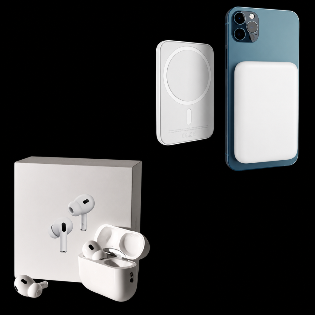 Airbuds pro ultimate combo (Mac Safe Powerbank+ Cover)